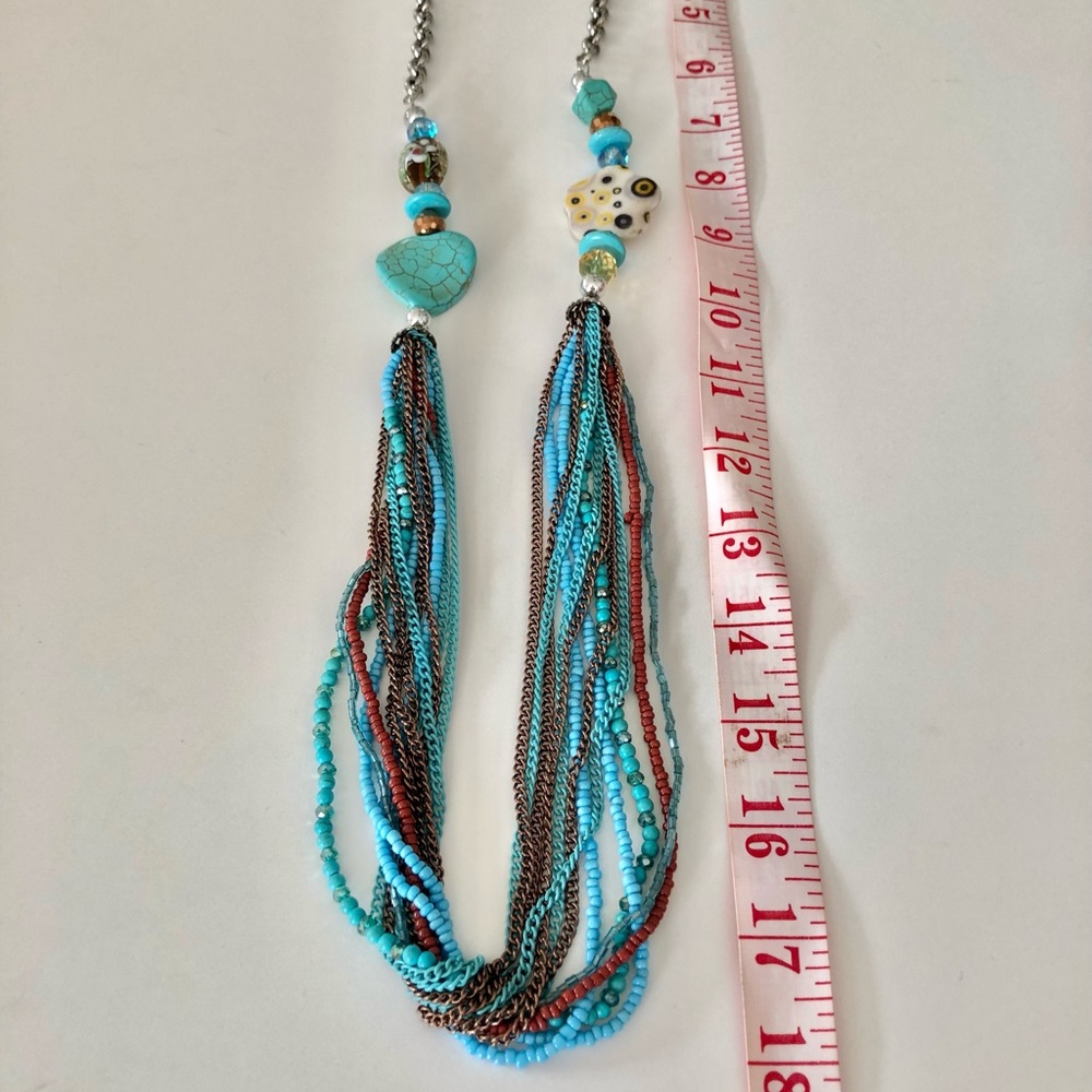 Boho Turquoise Necklace - Picture 7 of 7